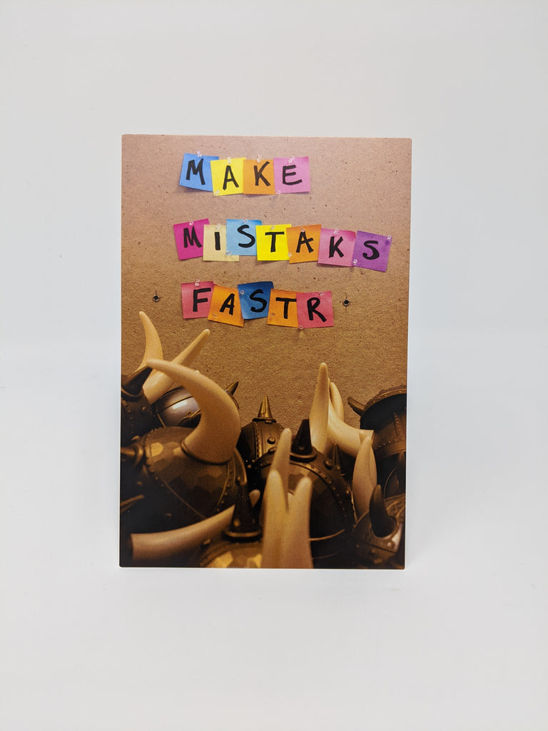 Make Mistaks Faster Postcard